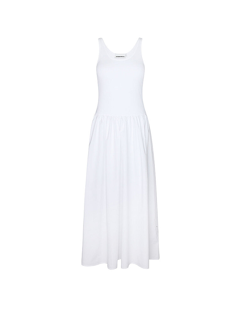 Midikleid weiss L damen