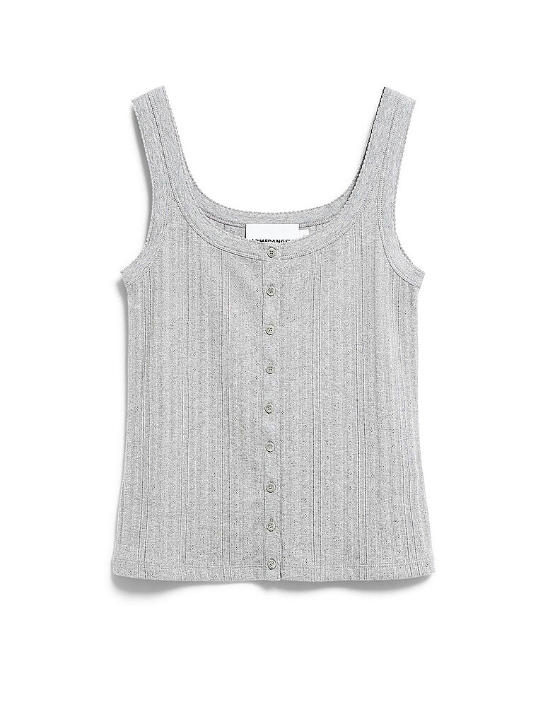 Top POINTELLE hellgrau M damen