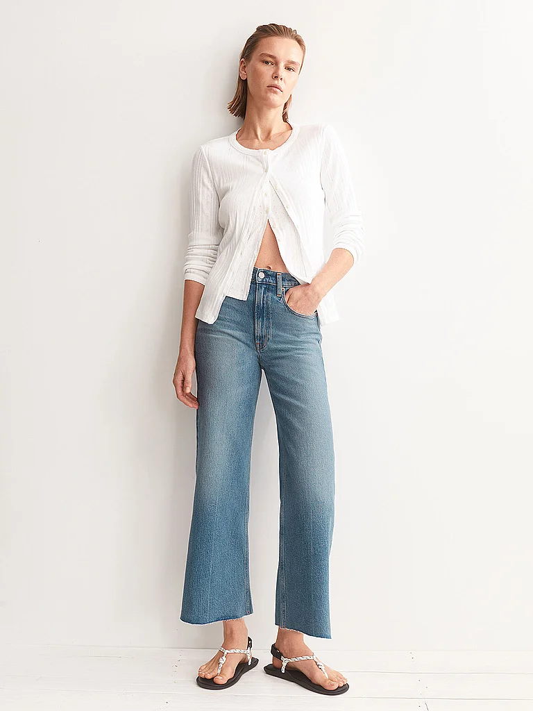 ARMEDANGELS Jeans Wide Leg 7/8 MURLIAA CROPPED hellblau   29/L32 damen 2