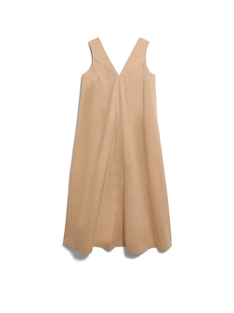 Midikleid camel M damen