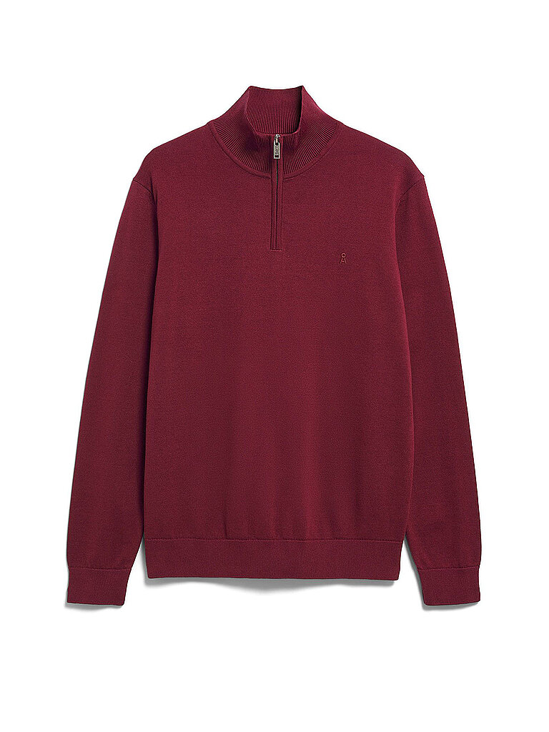 ARMEDANGELS Troyer Pullover  rot | S