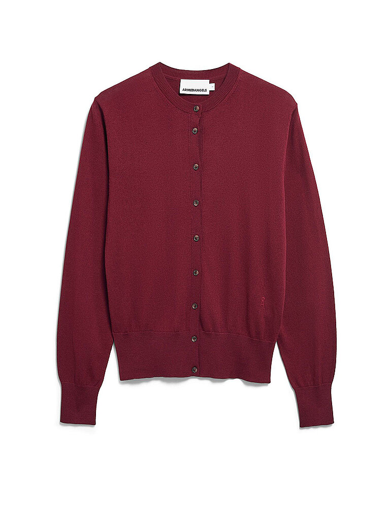 ARMEDANGELS Strickjacke dunkelrot | XXL