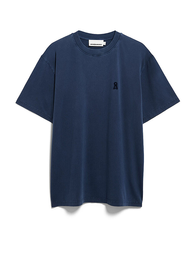 ARMEDANGELS T-Shirt MAARKOS  blau | L