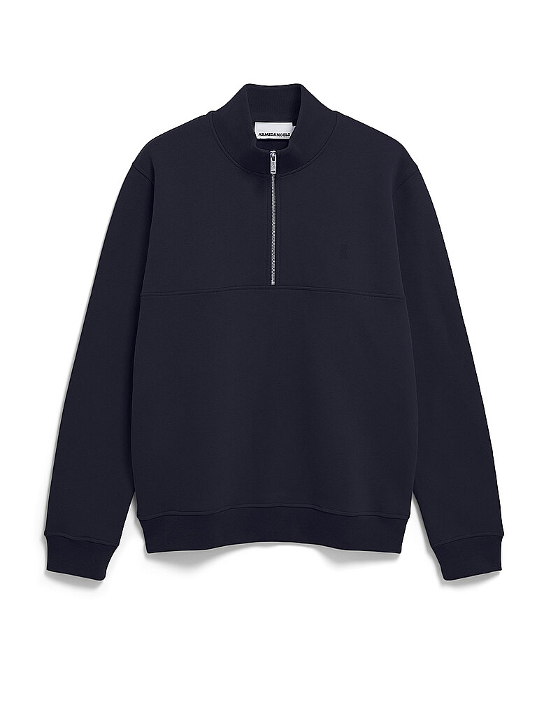 ARMEDANGELS Troyer Sweater  dunkelblau | XXL