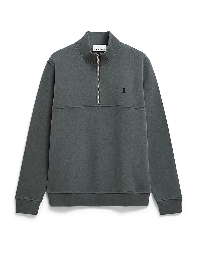 ARMEDANGELS Troyer Sweater  grau | XXL