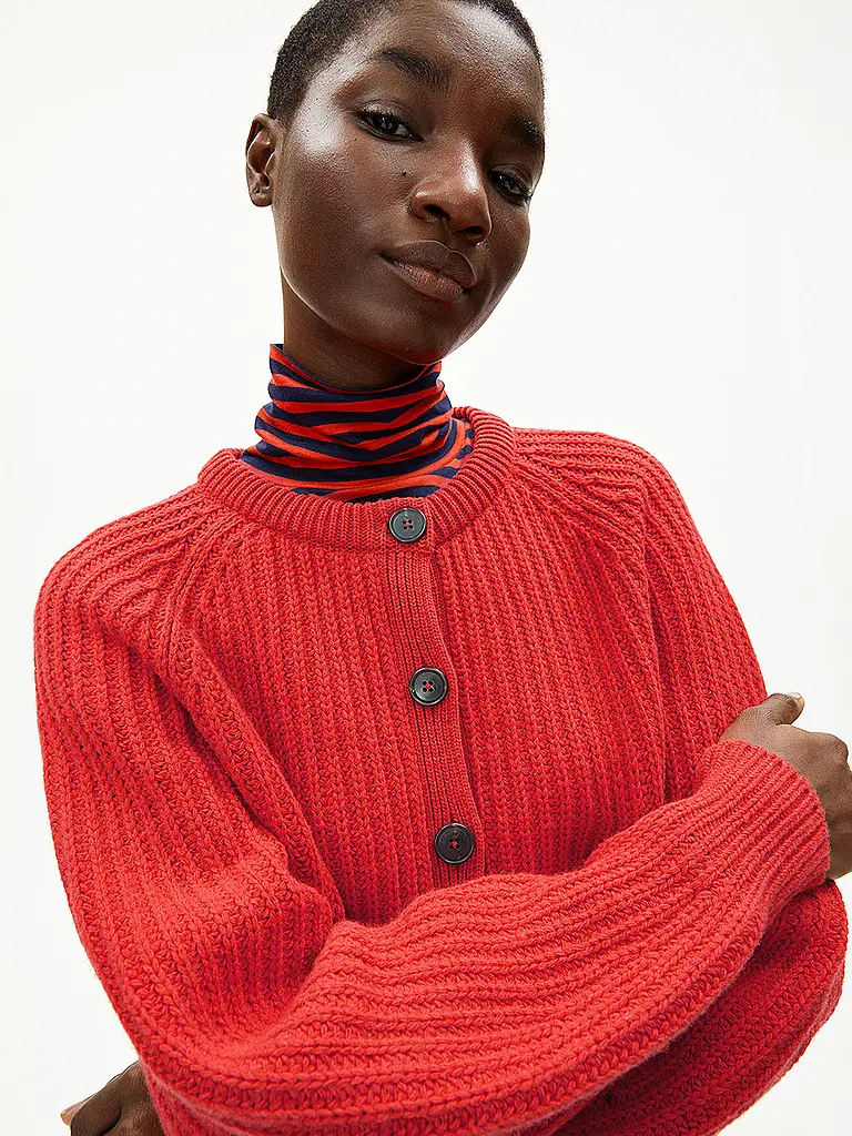 ARMEDANGELS | Cardigan SELMAA | rot