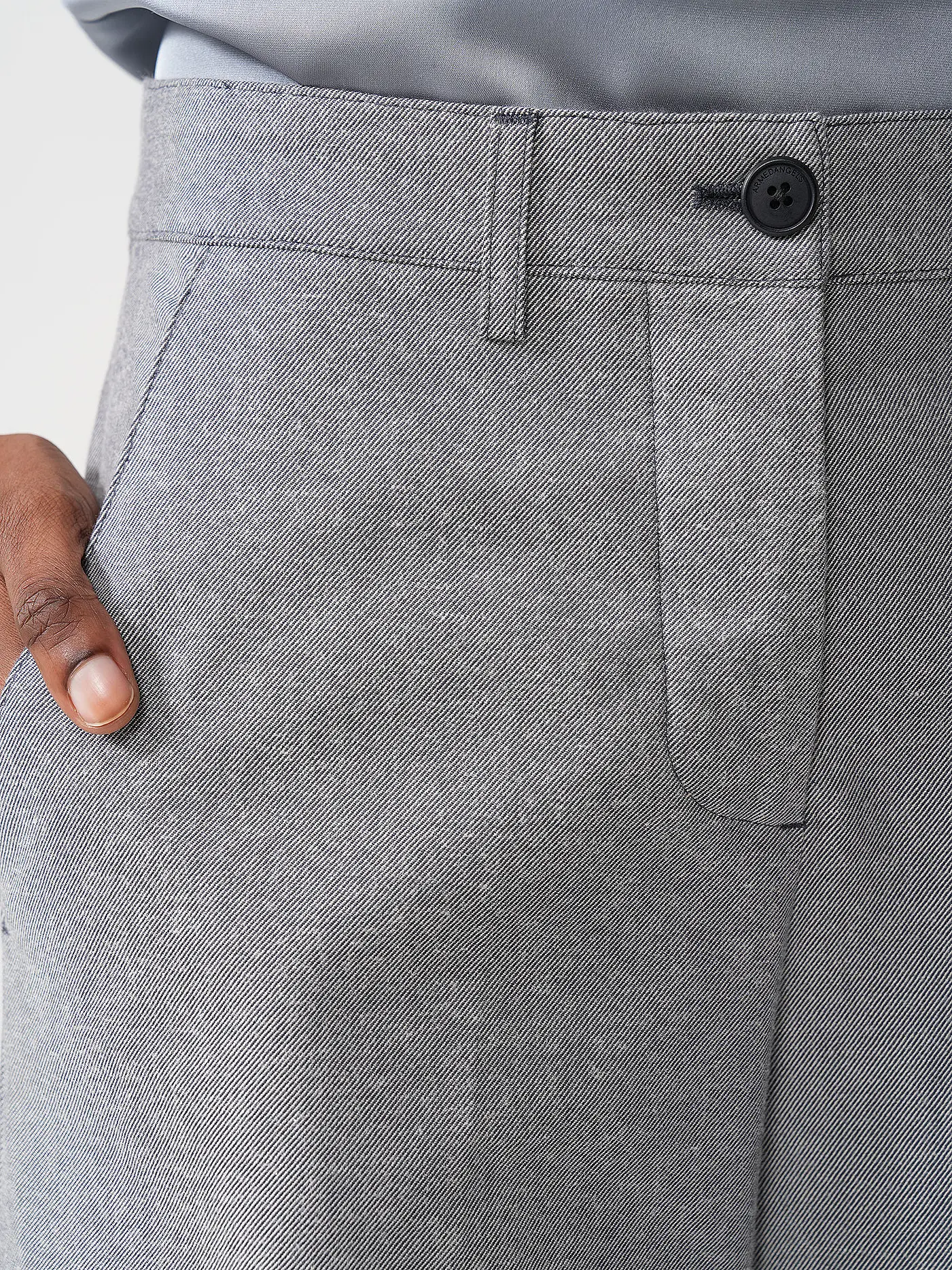 ARMEDANGELS | Hose Wide Leg LEANDRAA HANDAAS | blau