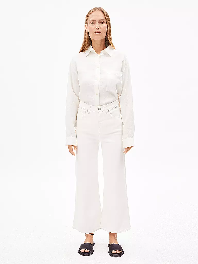 ARMEDANGELS | Jeans Wide Leg 7/8 MURLIAA CROPPED | weiss