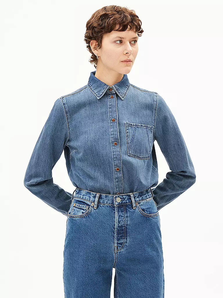 ARMEDANGELS | Jeansbluse AURELAA | blau