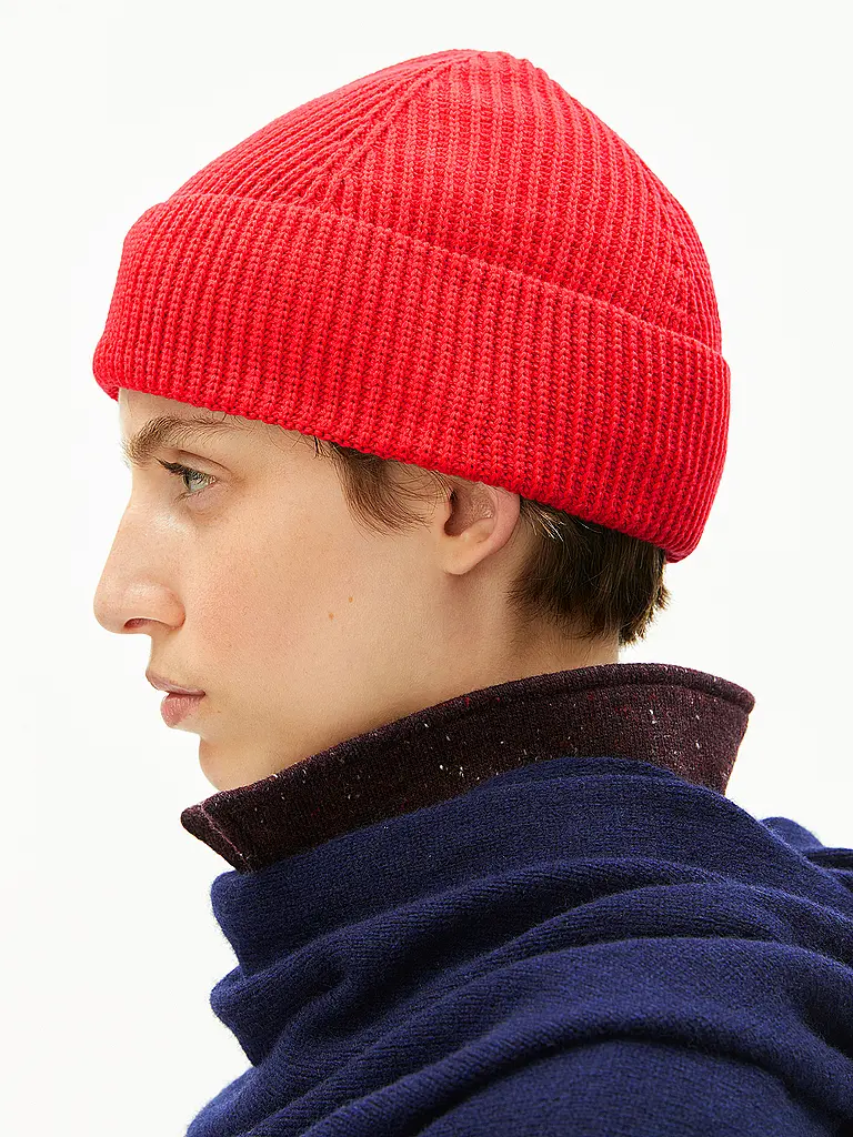 ARMEDANGELS | Mütze - Haube NILDAAO COTTON | rot