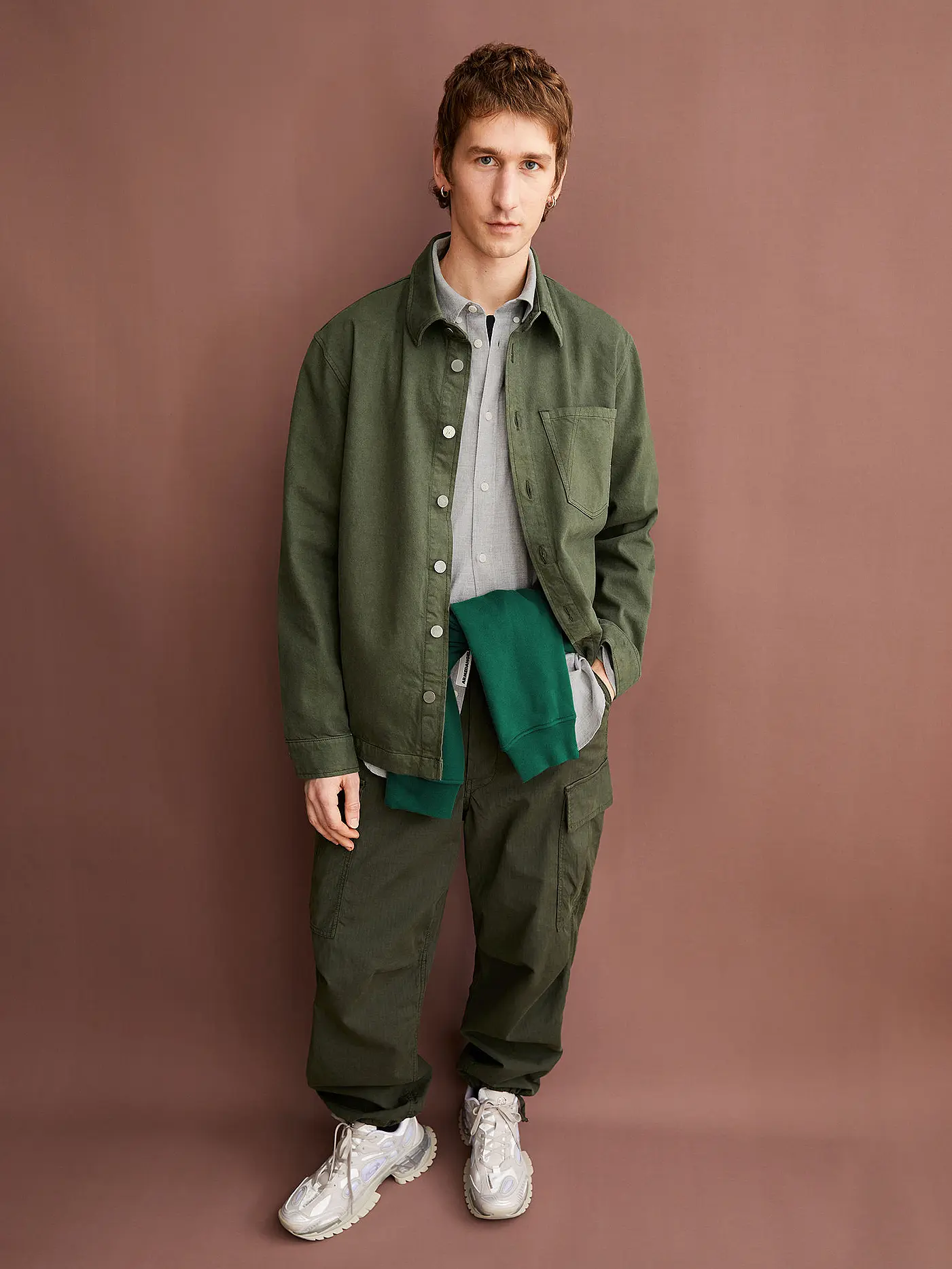 ARMEDANGELS | Overshirt YUNAAI CORDUROY | olive