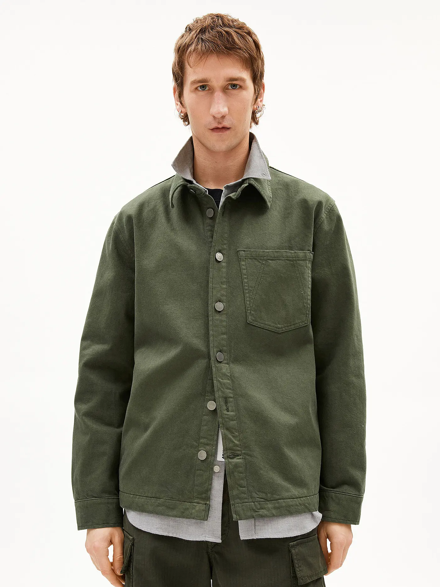 ARMEDANGELS | Overshirt YUNAAI CORDUROY | olive