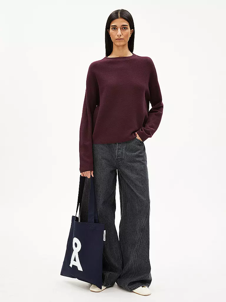 ARMEDANGELS | Pullover MERINAA | dunkelrot