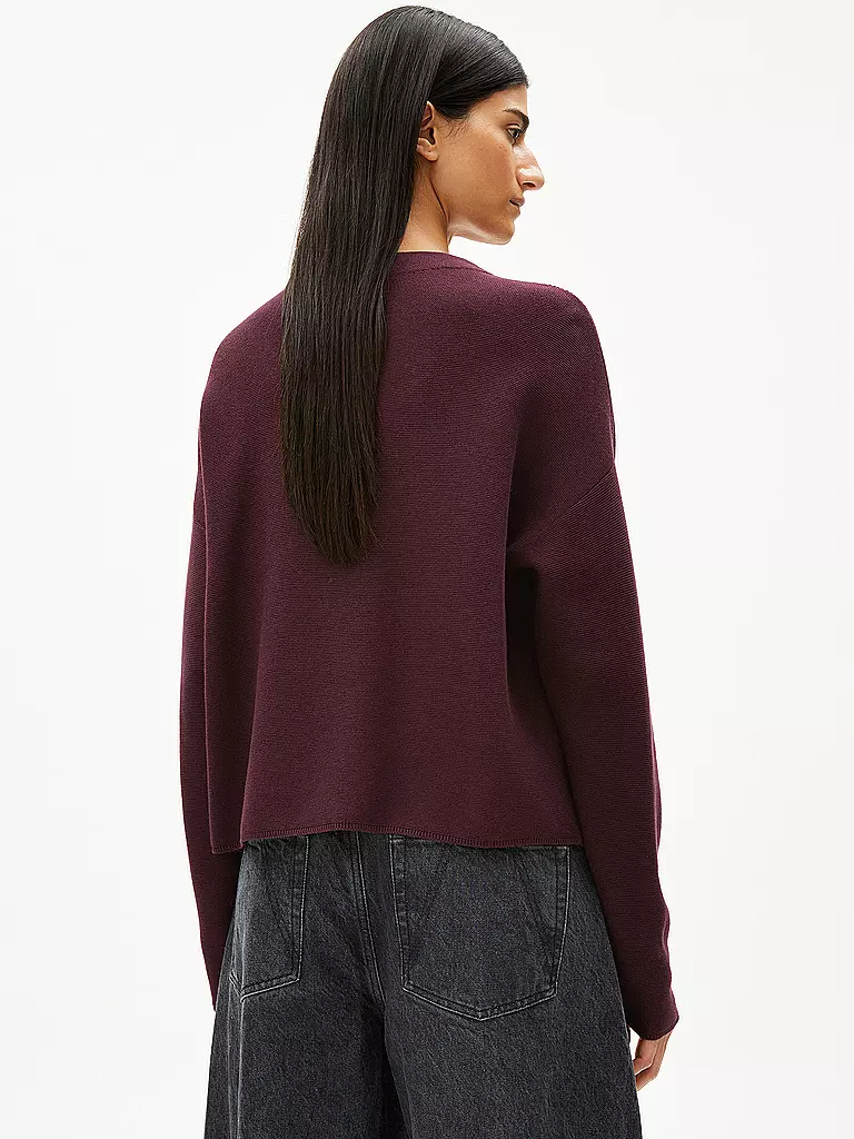 ARMEDANGELS | Pullover MERINAA | dunkelrot