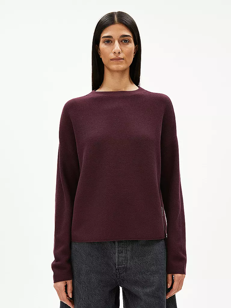 ARMEDANGELS | Pullover MERINAA | dunkelrot