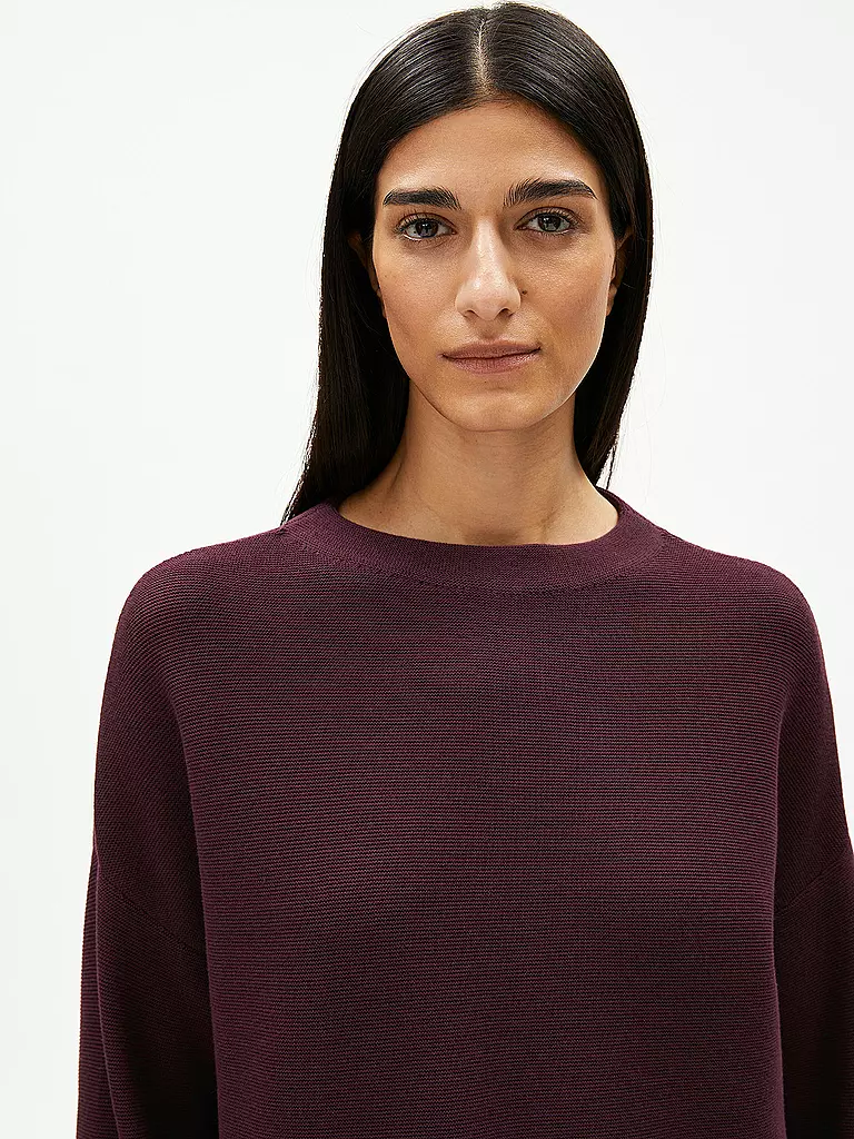 ARMEDANGELS | Pullover MERINAA | dunkelrot