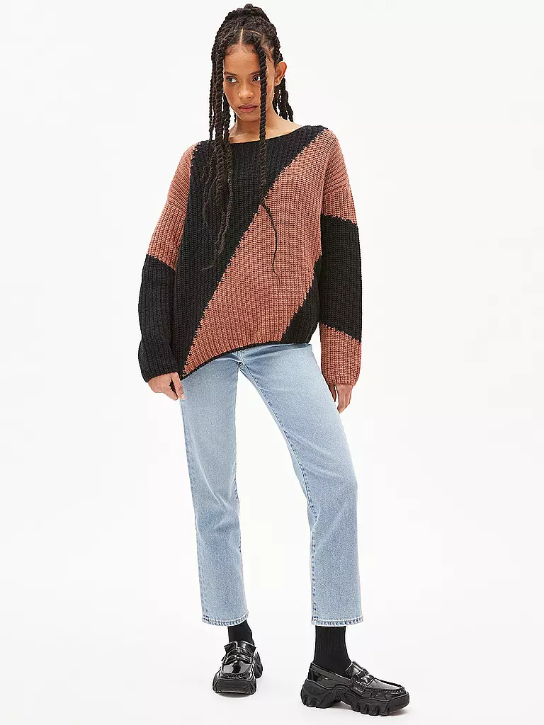 ARMEDANGELS | Pullover Saadie Striped | braun
