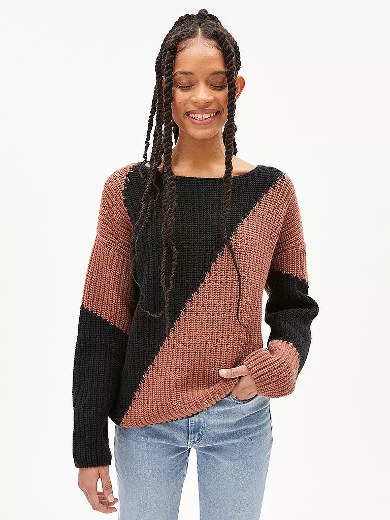 ARMEDANGELS | Pullover Saadie Striped | braun