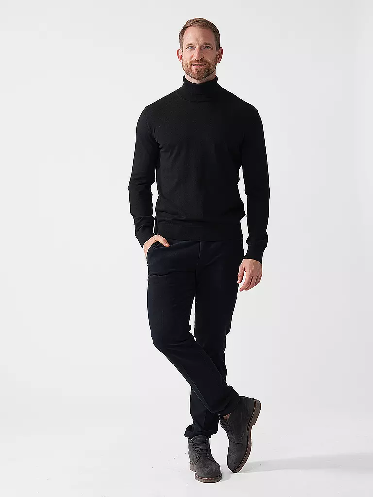 ARMEDANGELS | Rollkragenpullover GAADRO | schwarz