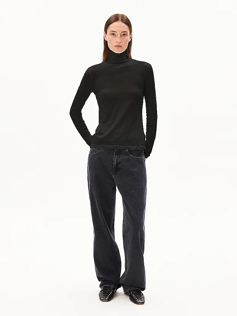 ARMEDANGELS | Rollkragenpullover GRAZILIANAA | schwarz