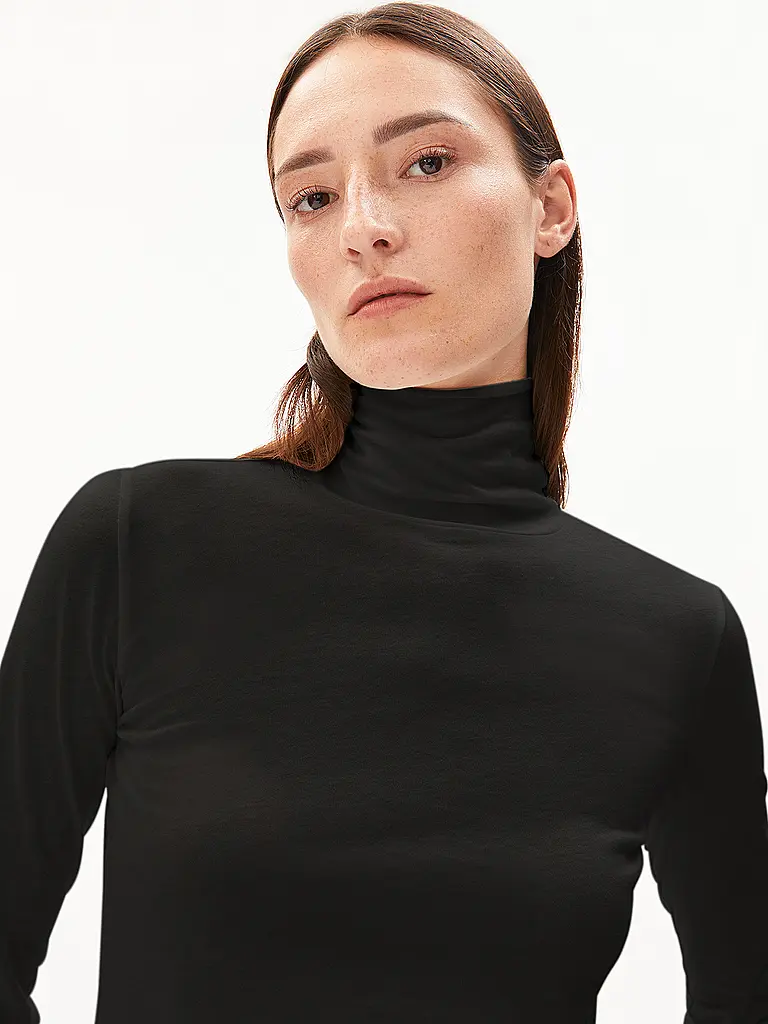 ARMEDANGELS | Rollkragenpullover GRAZILIANAA | schwarz