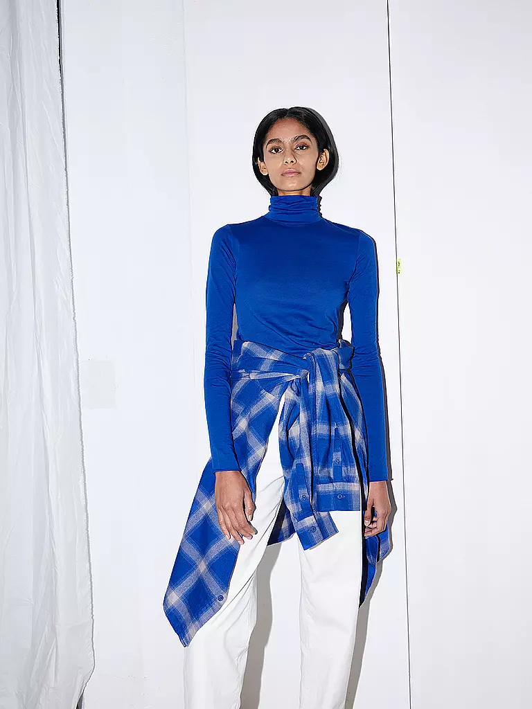 ARMEDANGELS | Rollkragenshirt MALENAA  | blau