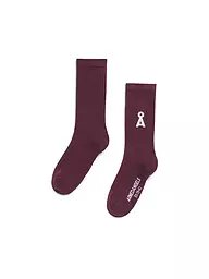 ARMEDANGELS | Socken SAAMUS BOLD dynamo blue | dunkelrot