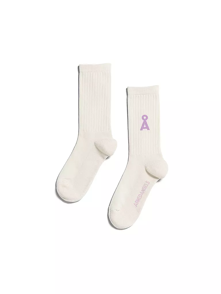 ARMEDANGELS | Socken SAAMUS oatmilk-lavender light | creme