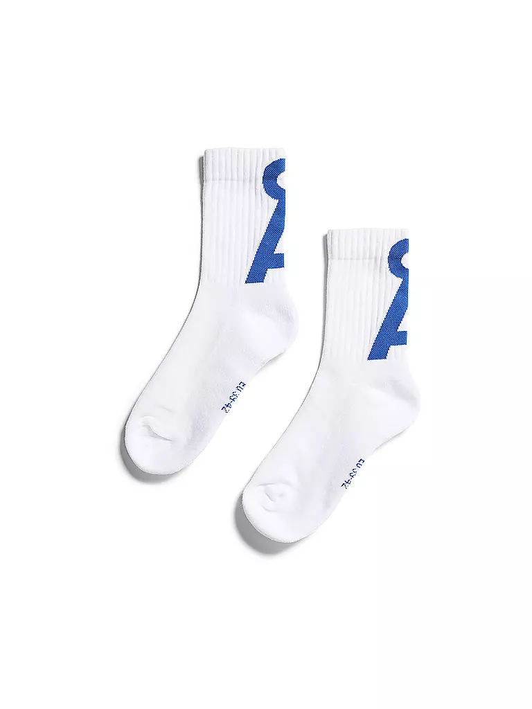 ARMEDANGELS | Socken SAAMUS white / dynamo blue | weiss