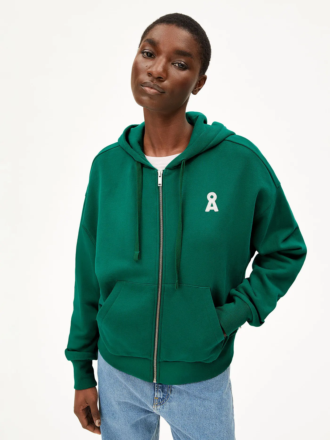 ARMEDANGELS | Sweatjacke RIXAMAA | grün