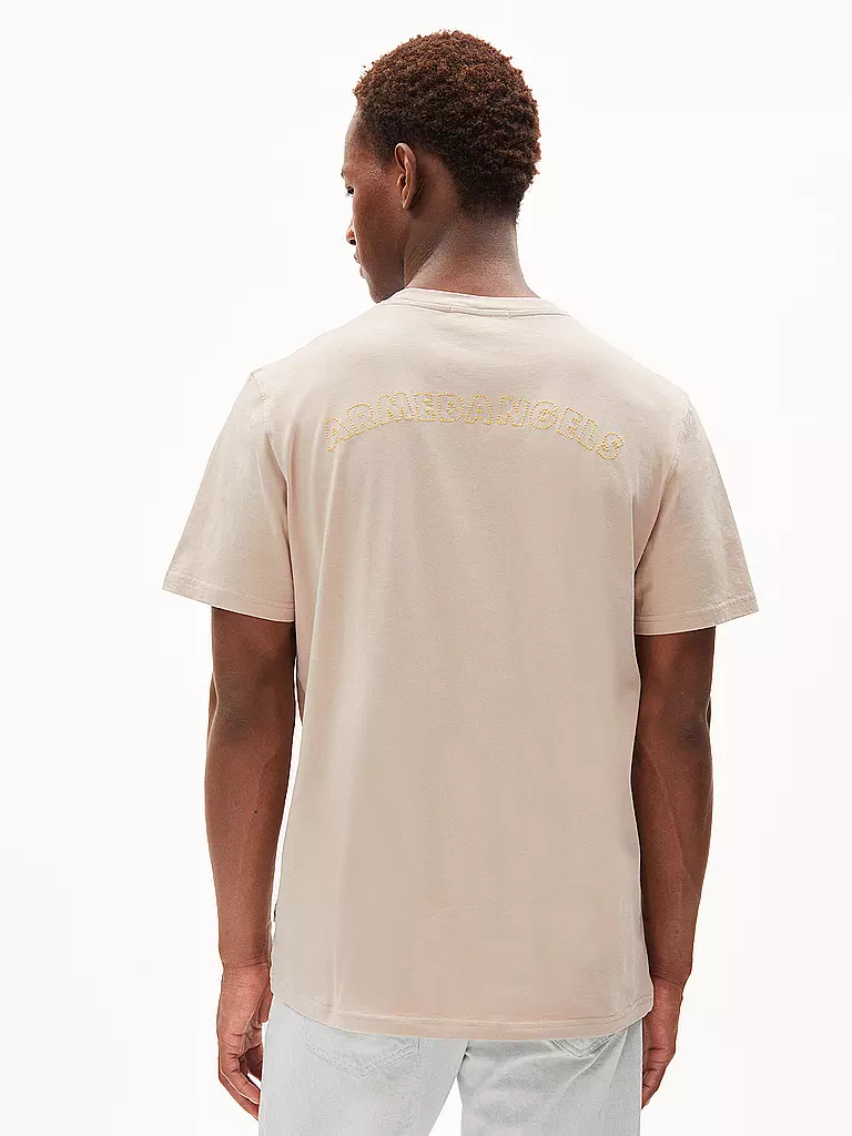ARMEDANGELS | T-Shirt AADONI COLLEGE EBRO | beige