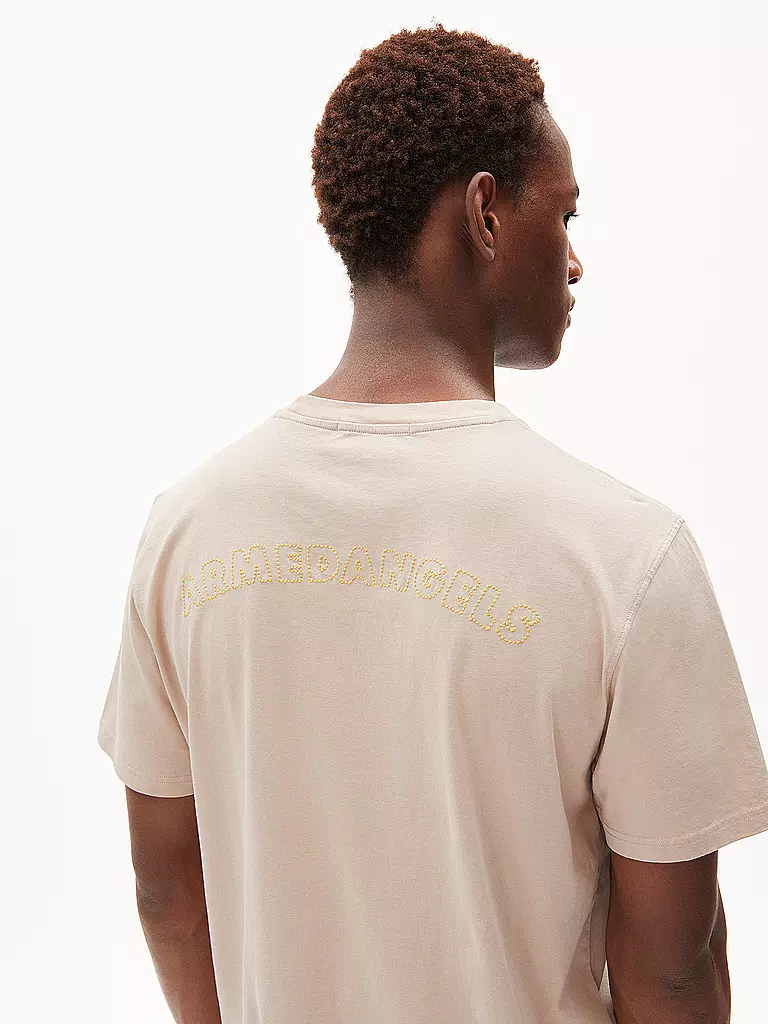 ARMEDANGELS | T-Shirt AADONI COLLEGE EBRO | beige