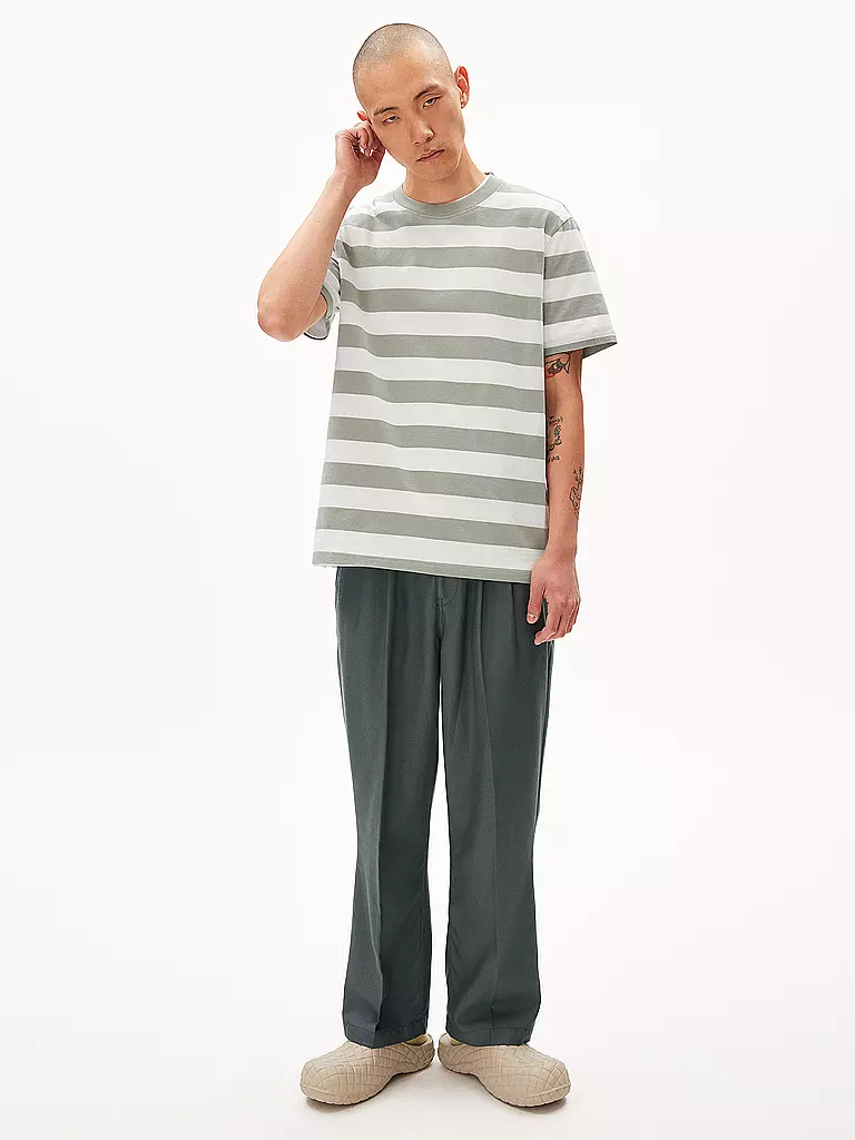 ARMEDANGELS | T-Shirt BAHAAR STRIPES | grün