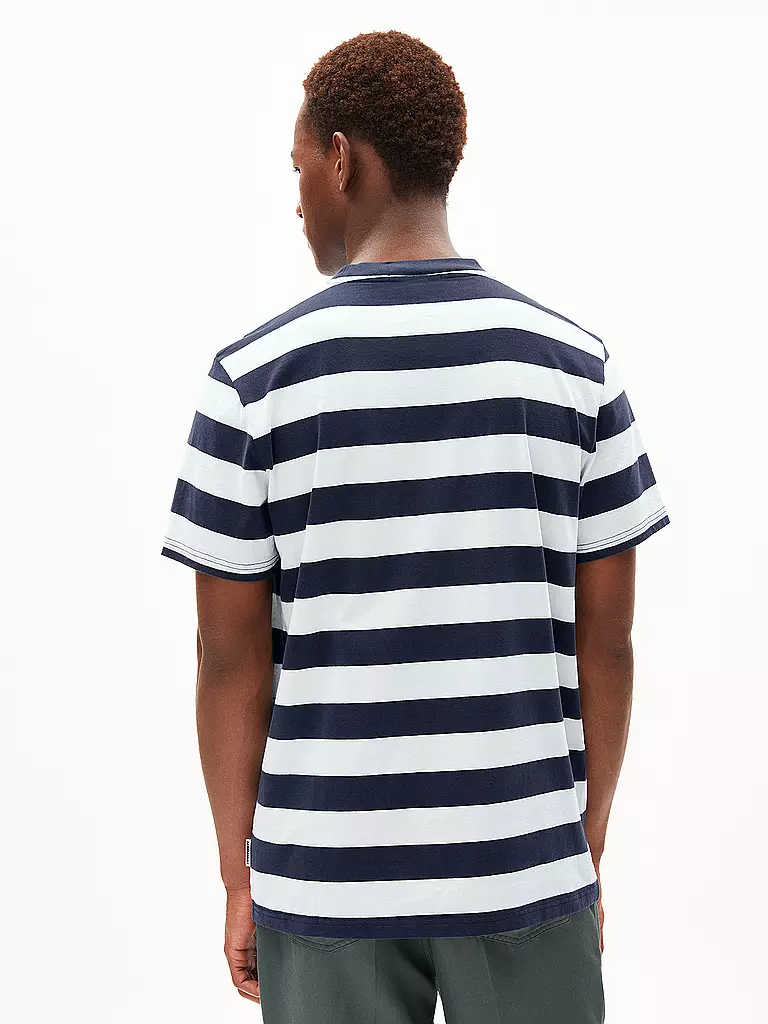 ARMEDANGELS | T-Shirt BAHAAR STRIPES | grün