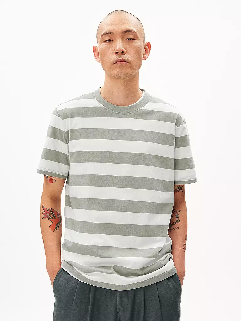 ARMEDANGELS | T-Shirt BAHAAR STRIPES | blau