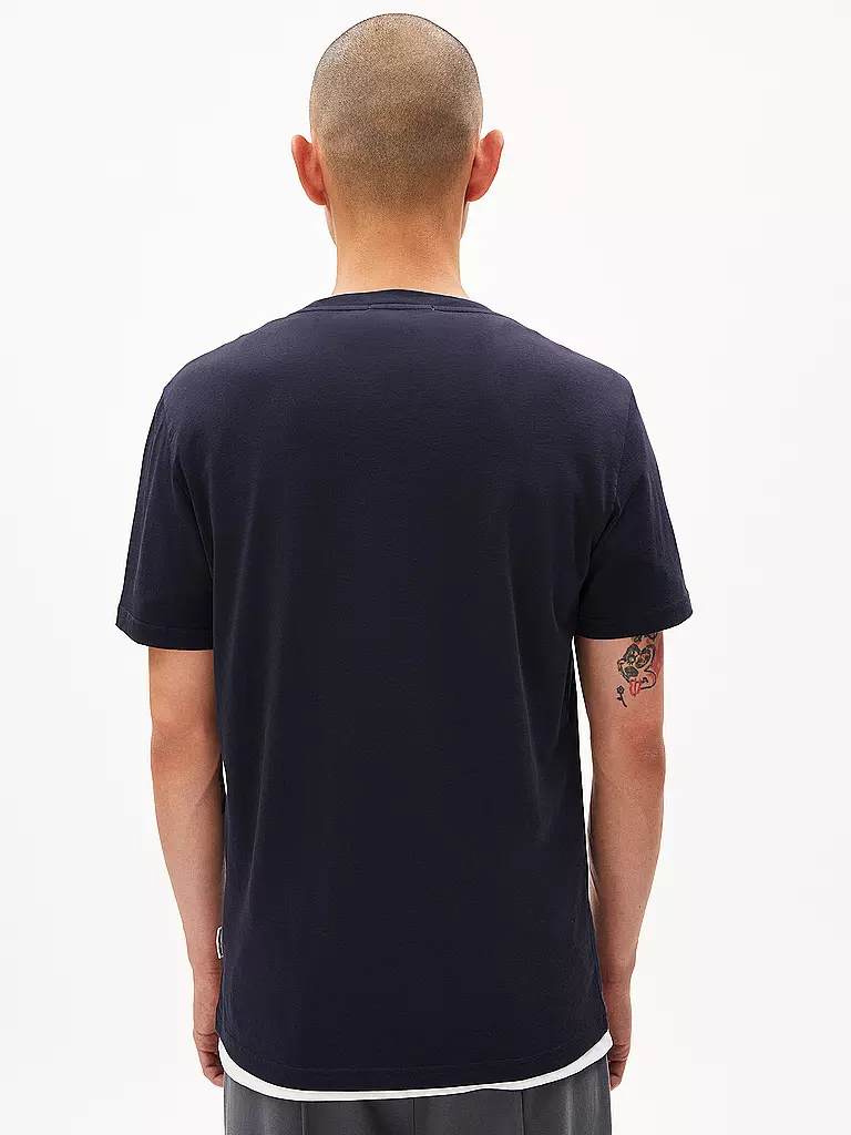 ARMEDANGELS | T-Shirt JAAMES KNOWLEDGE | blau