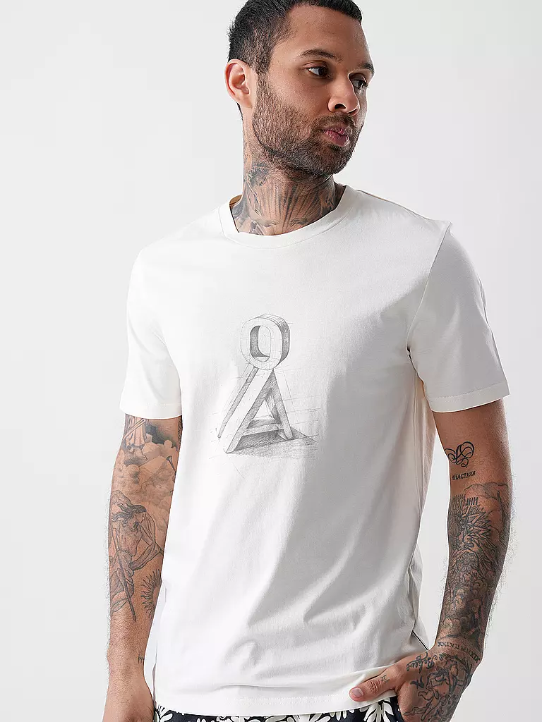 ARMEDANGELS | T-Shirt JAAMES TAACTURE  | creme
