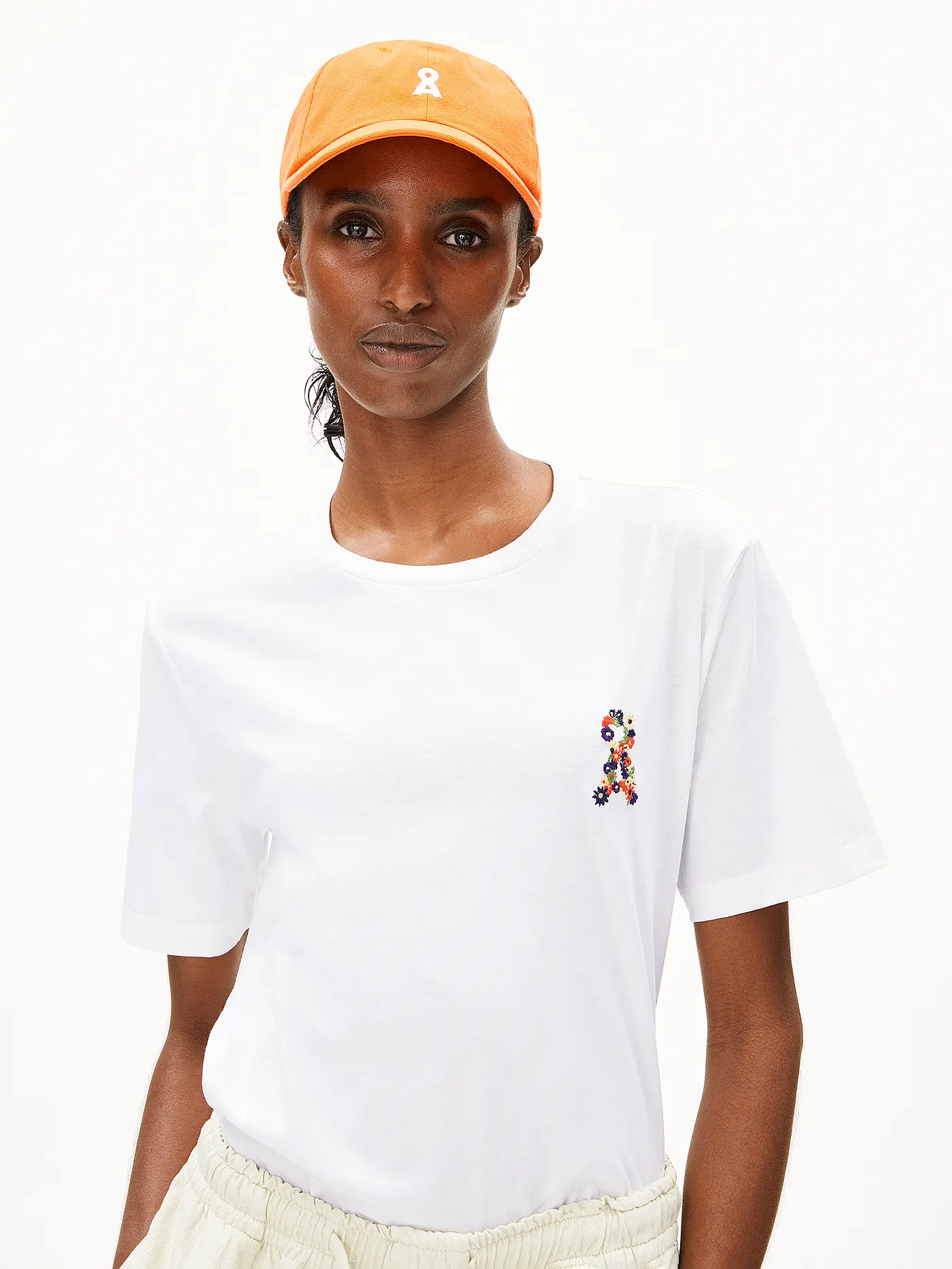 ARMEDANGELS | T-Shirt LUALAA FLOWER | weiss