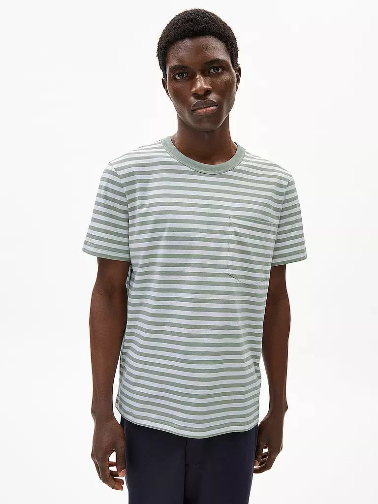 ARMEDANGELS | T-Shirt MAARKOS POCKET | blau