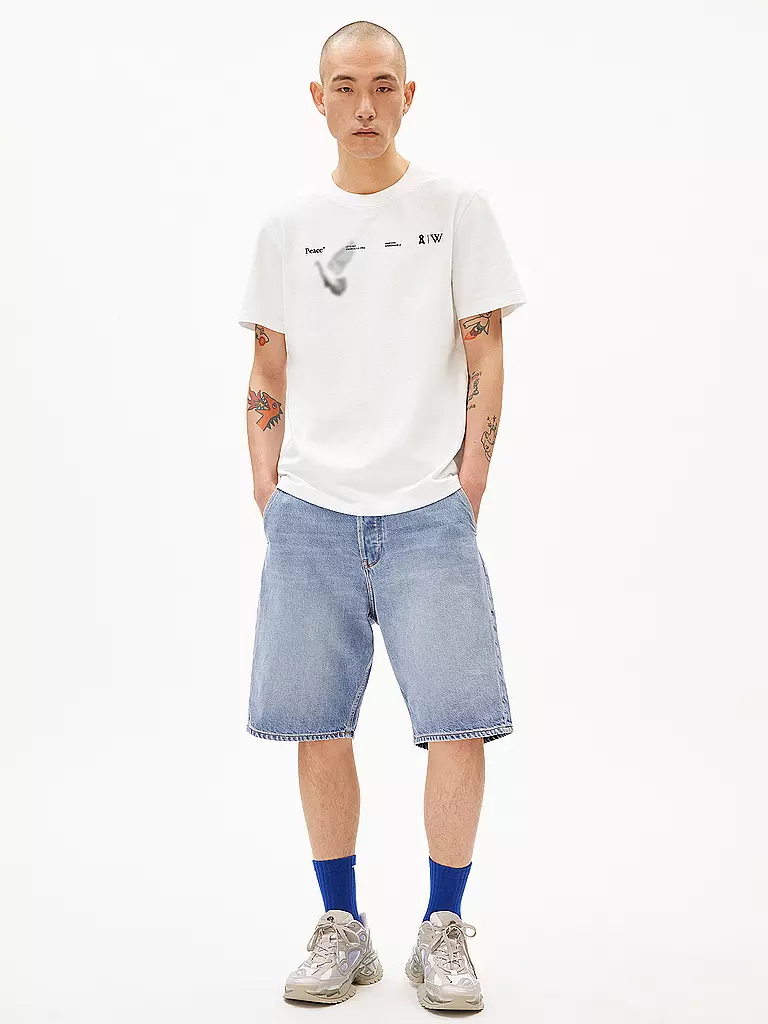 ARMEDANGELS | T-Shirt MAARKOS WIKIPEDIA  | weiss
