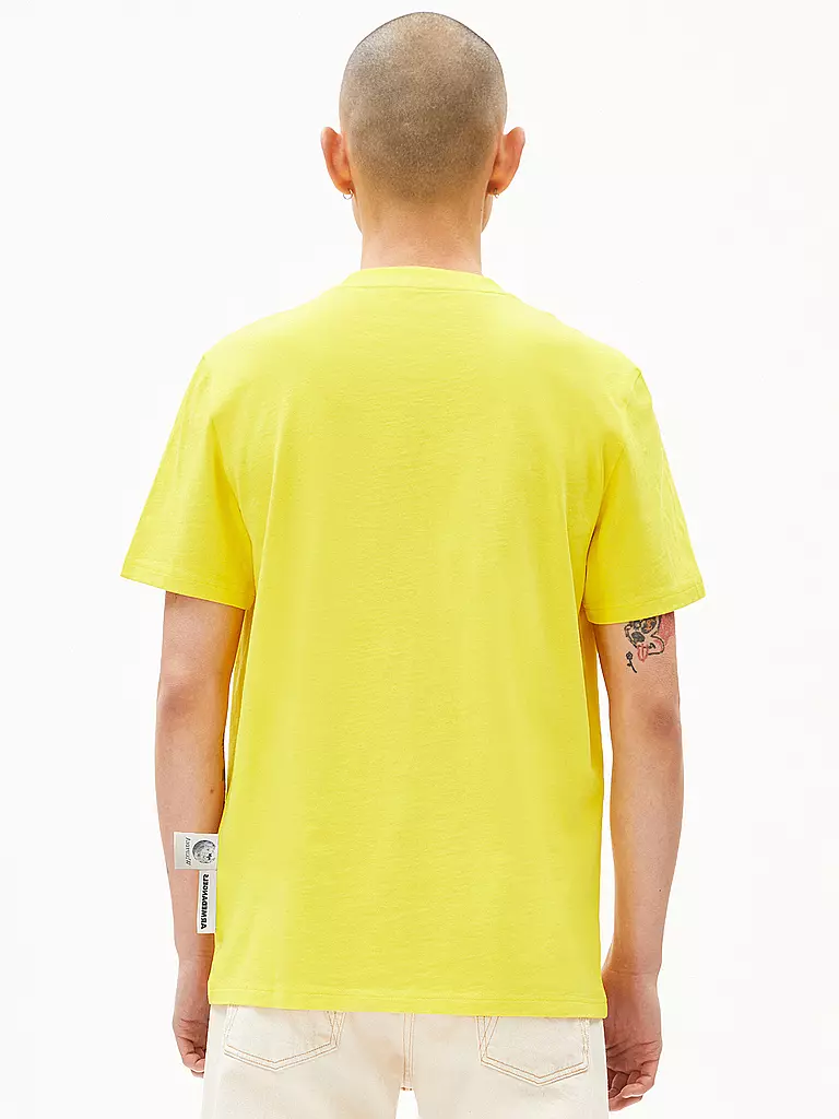 ARMEDANGELS | T-Shirt MAARKOS WIKIPEDIA  | gelb