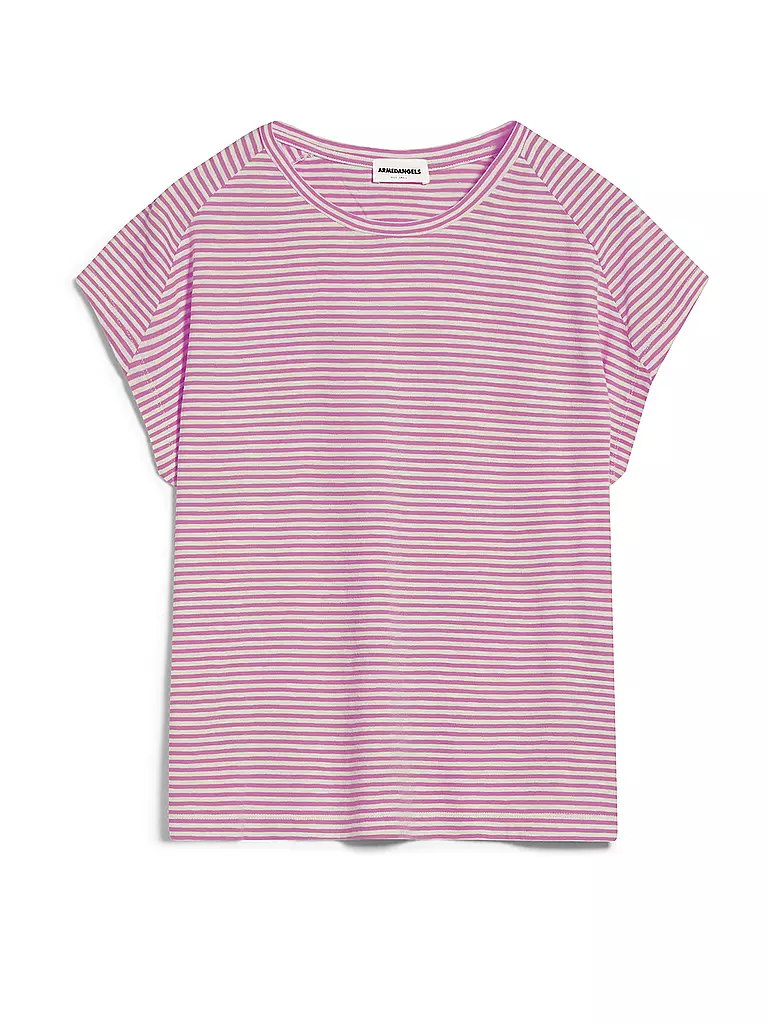 ARMEDANGELS | T-Shirt ONELIAA LOVELY STRIPES | pink