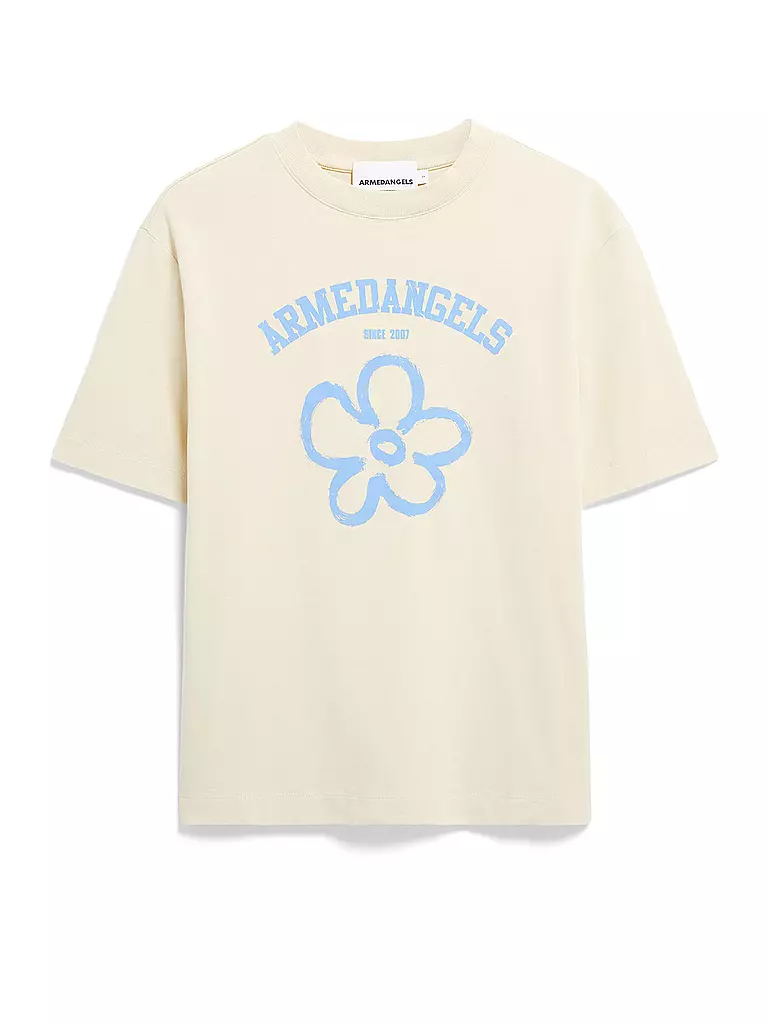 ARMEDANGELS | T-Shirt TARJAA LOGO FLOWAA | creme