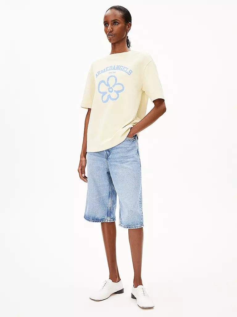 ARMEDANGELS | T-Shirt TARJAA LOGO FLOWAA | creme