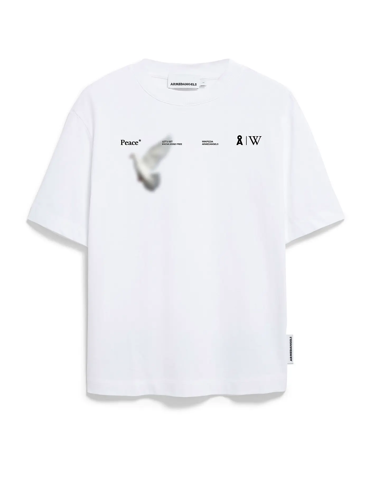 ARMEDANGELS | T-Shirt TARJAA WIKIPEDIA | weiss