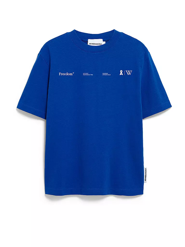 ARMEDANGELS | T-Shirt TARJAA WIKIPEDIA | blau