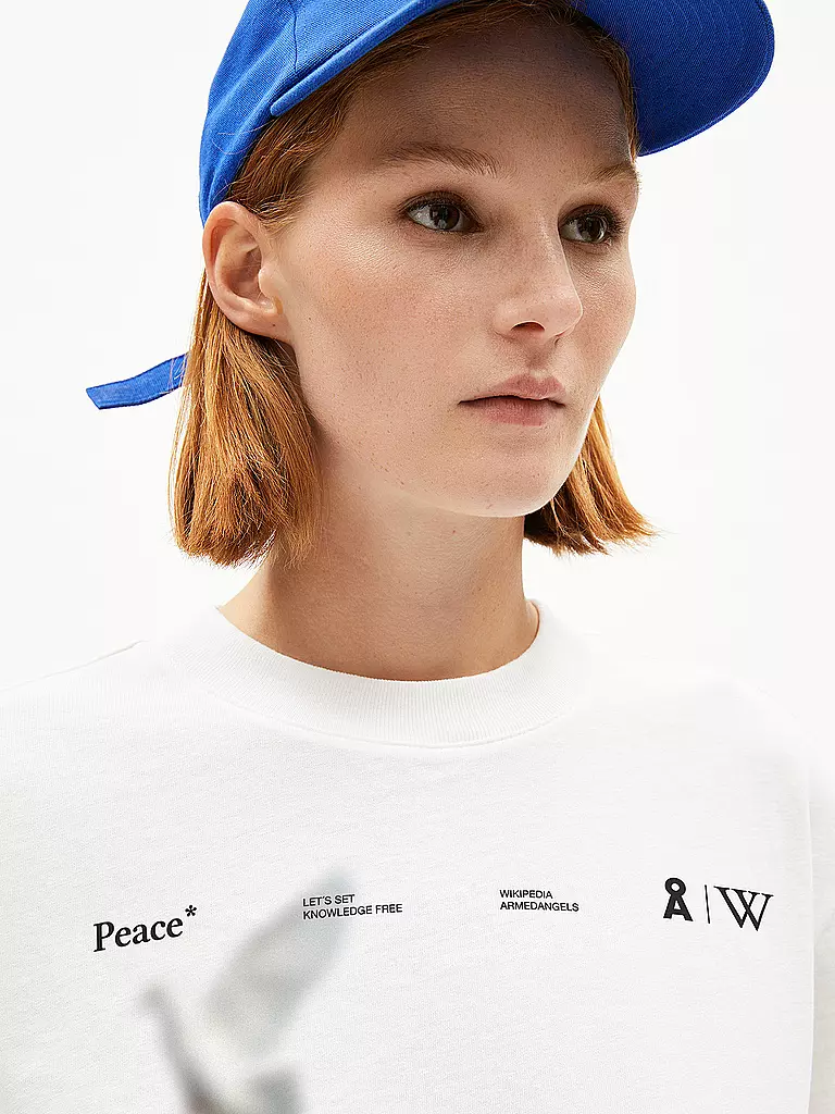 ARMEDANGELS | T-Shirt TARJAA WIKIPEDIA | weiss