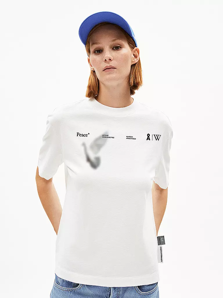ARMEDANGELS | T-Shirt TARJAA WIKIPEDIA | weiss
