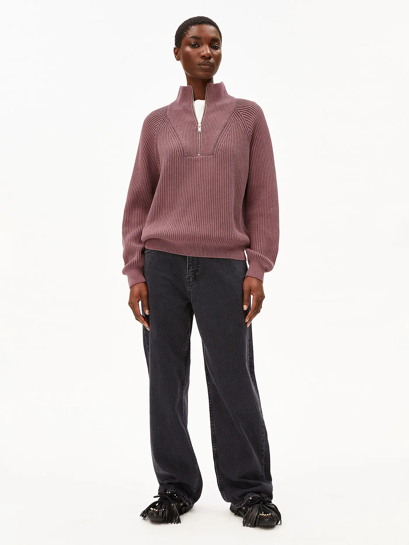ARMEDANGELS | Troyer Pullover RONYIAAS | rosa