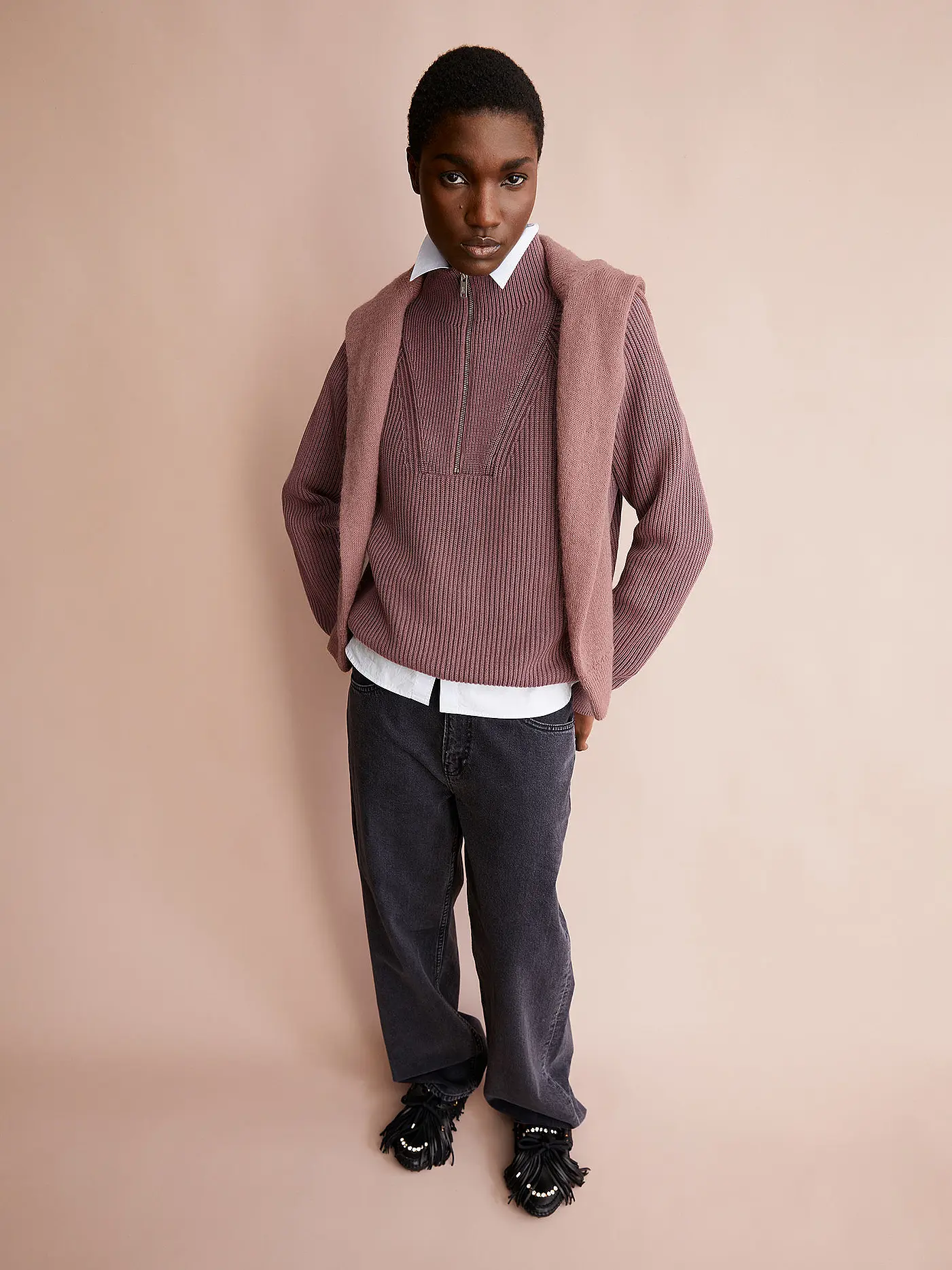 ARMEDANGELS | Troyer Pullover RONYIAAS | rosa